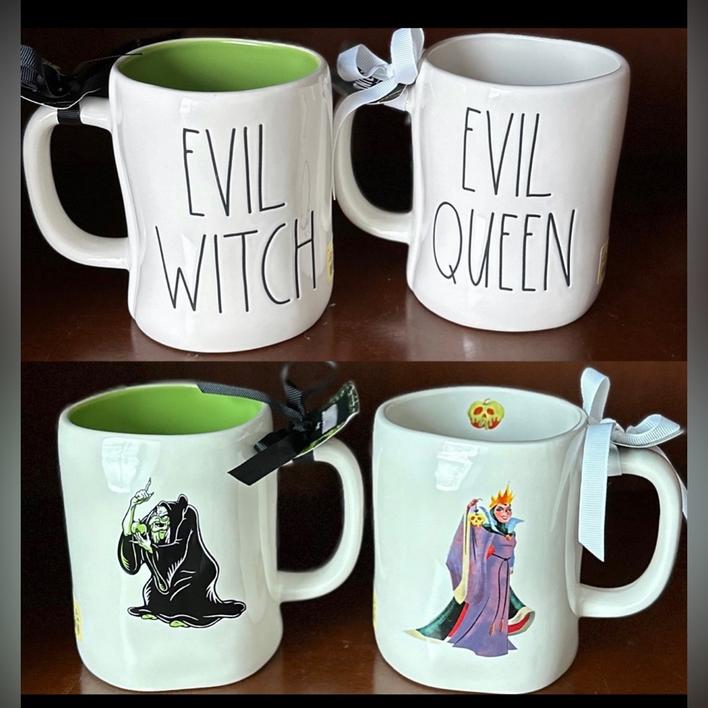 Rae Dunn Disney Villians set of 4